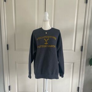 Yellowstone Dutton Ranch Gray Sweater